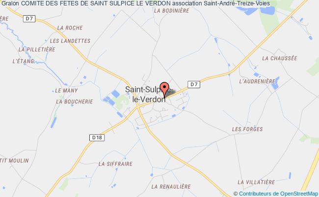 plan association Comite Des Fetes De Saint Sulpice Le Verdon Montréverd