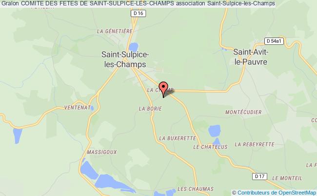 plan association Comite Des Fetes De Saint-sulpice-les-champs Saint-Sulpice-les-Champs