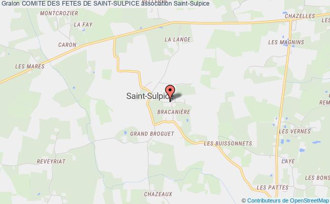 plan association Comite Des Fetes De Saint-sulpice Saint-Sulpice