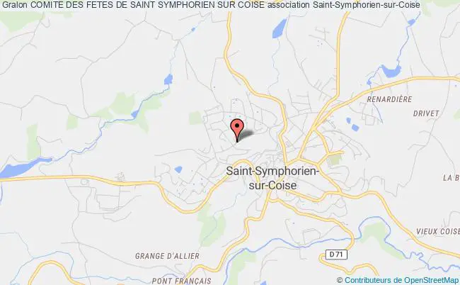 plan association Comite Des Fetes De Saint Symphorien Sur Coise Saint-Symphorien-sur-Coise