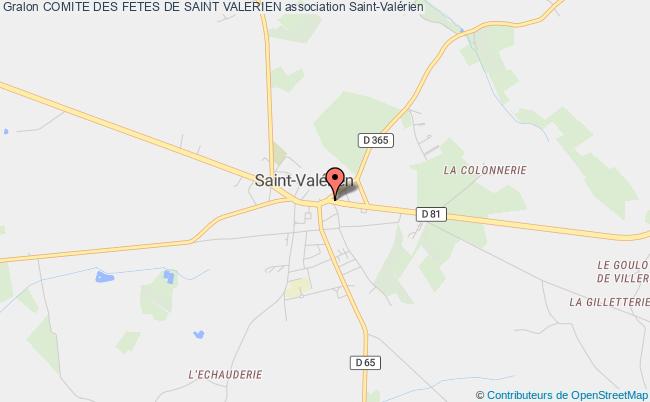 plan association Comite Des Fetes De Saint Valerien Saint-Valérien