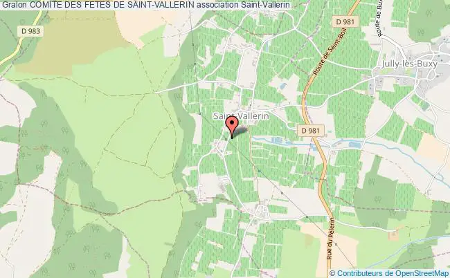 plan association Comite Des Fetes De Saint-vallerin Saint-Vallerin