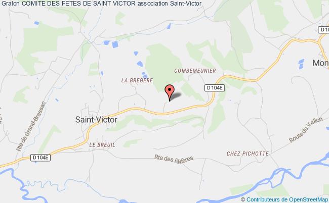 plan association Comite Des Fetes De Saint Victor Saint-Victor