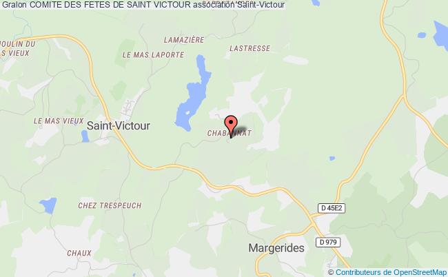 plan association Comite Des Fetes De Saint Victour Saint-Victour