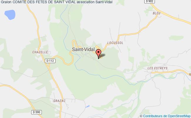 plan association Comite Des Fetes De Saint Vidal Saint-Vidal