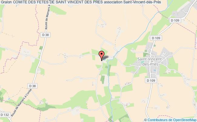 plan association Comite Des Fetes De Saint Vincent Des Pres Saint-Vincent-des-Prés