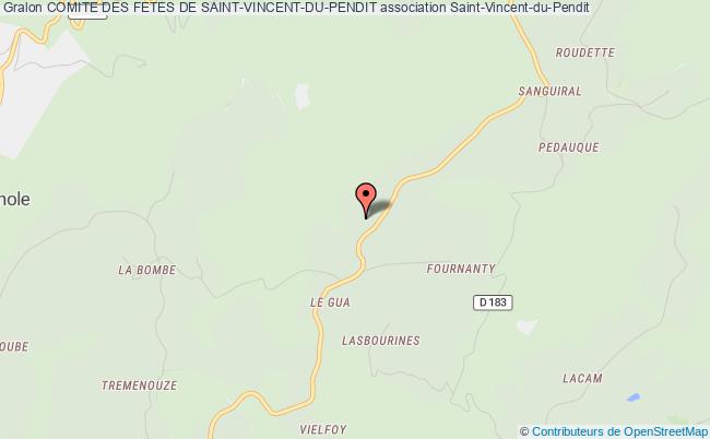 plan association Comite Des Fetes De Saint-vincent-du-pendit Saint-Vincent-du-Pendit