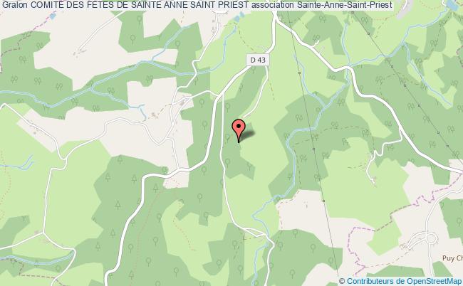 plan association Comite Des Fetes De Sainte Anne Saint Priest Sainte-Anne-Saint-Priest