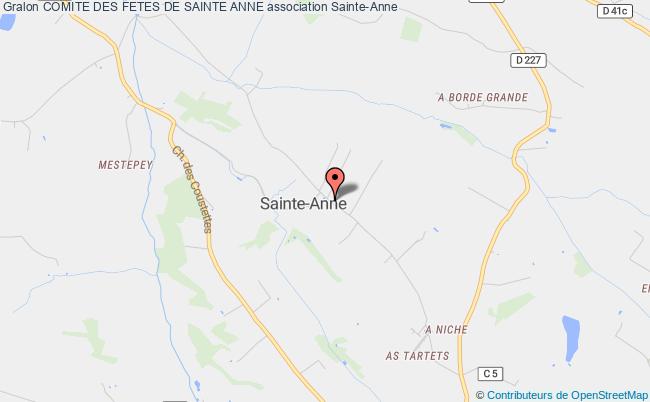 plan association Comite Des Fetes De Sainte Anne Sainte-Anne
