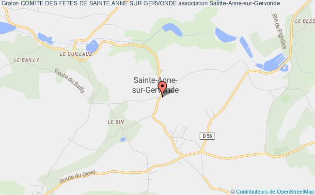 plan association Comite Des Fetes De Sainte Anne Sur Gervonde Sainte-Anne-sur-Gervonde