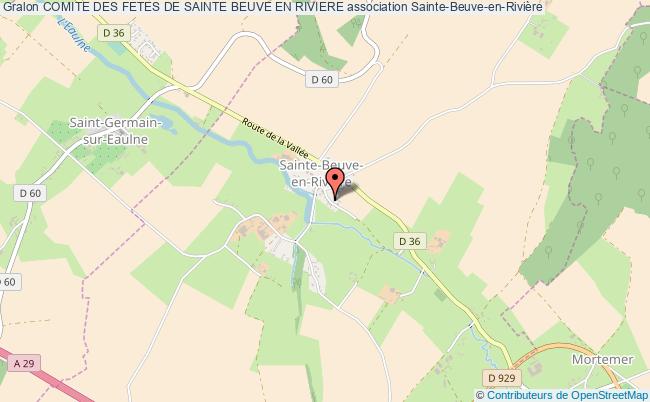 plan association Comite Des Fetes De Sainte Beuve En Riviere Sainte-Beuve-en-Rivière