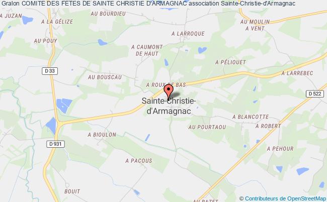plan association Comite Des Fetes De Sainte Christie D'armagnac Sainte-Christie-d'Armagnac