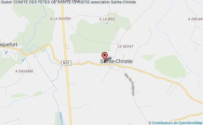 plan association Comite Des Fetes De Sainte-christie Sainte-Christie