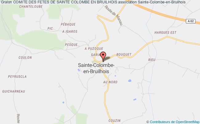 plan association Comite Des Fetes De Sainte Colombe En Bruilhois Sainte-Colombe-en-Bruilhois