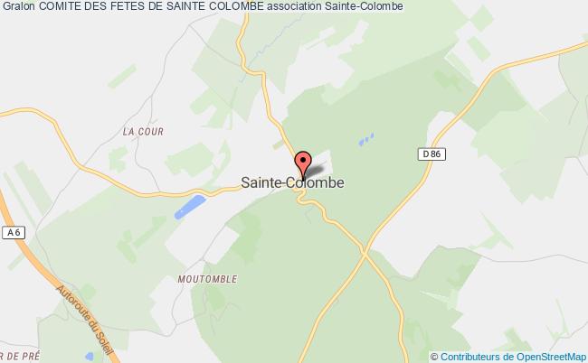 plan association Comite Des Fetes De Sainte Colombe Hameau de Moutomble