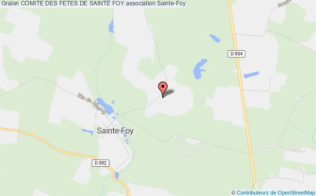 plan association Comite Des Fetes De Sainte Foy Sainte-Foy