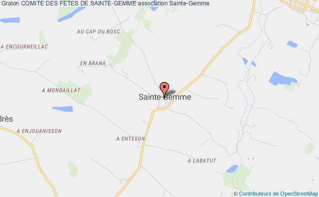 plan association Comite Des Fetes De Sainte-gemme Sainte-Gemme