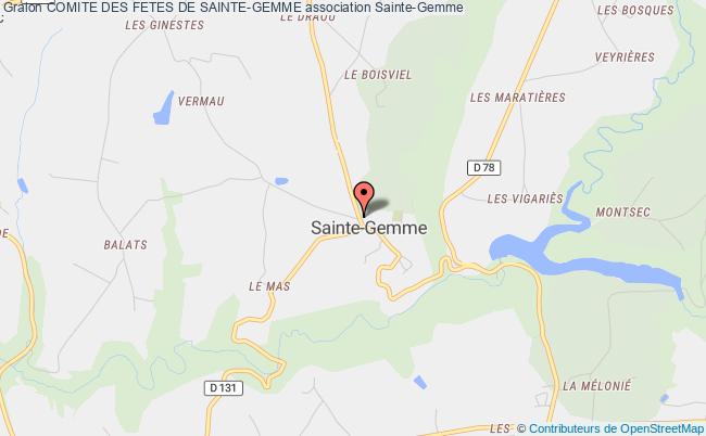 plan association Comite Des Fetes De Sainte-gemme Sainte-Gemme