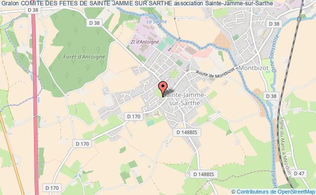 plan association Comite Des Fetes De Sainte Jamme Sur Sarthe Sainte-Jamme-sur-Sarthe