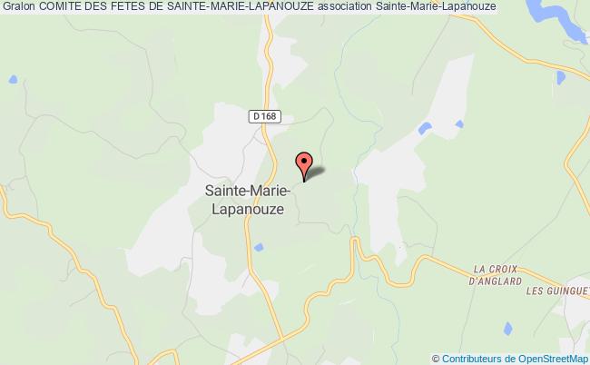 plan association Comite Des Fetes De Sainte-marie-lapanouze Sainte-Marie-Lapanouze