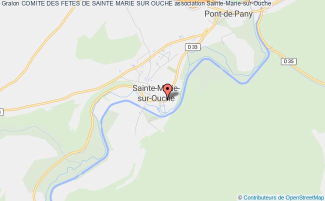 plan association Comite Des Fetes De Sainte Marie Sur Ouche Sainte-Marie-sur-Ouche