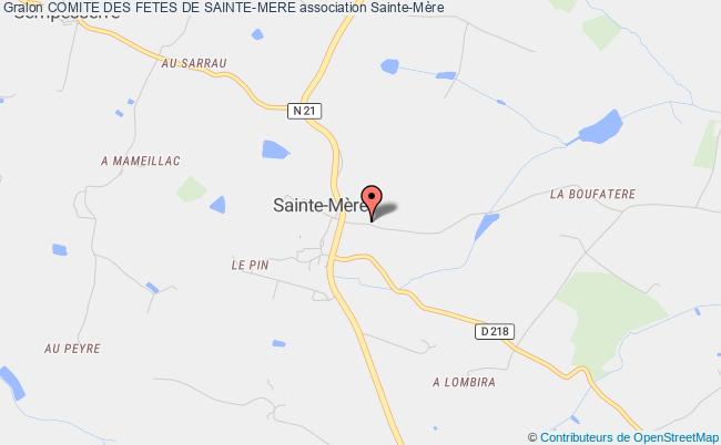 plan association Comite Des Fetes De Sainte-mere Sainte-Mère