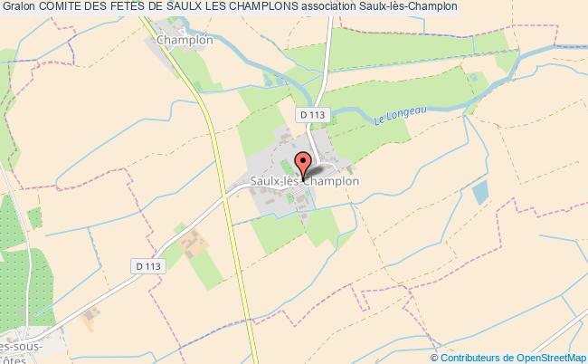 plan association Comite Des Fetes De Saulx Les Champlons Saulx-lès-Champlon