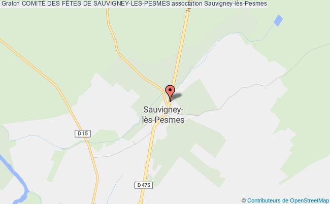 plan association ComitÉ Des FÊtes De Sauvigney-les-pesmes Sauvigney-lès-Pesmes