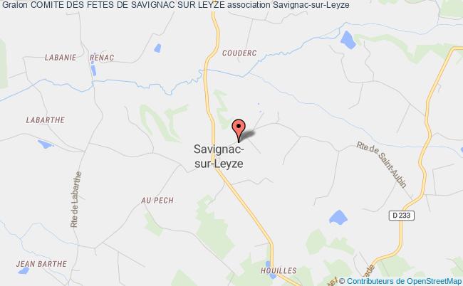 plan association Comite Des Fetes De Savignac Sur Leyze Savignac-sur-Leyze