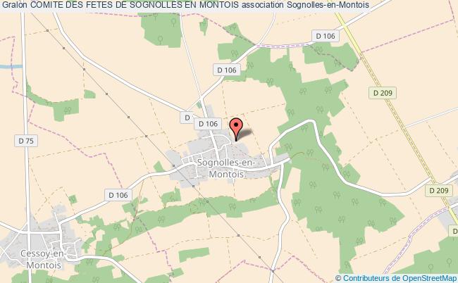 plan association Comite Des Fetes De Sognolles En Montois Sognolles-en-Montois