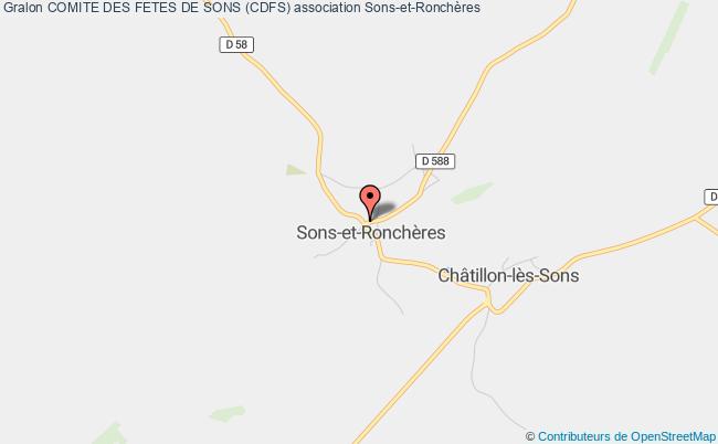 plan association Comite Des Fetes De Sons (cdfs) Sons-et-Ronchères