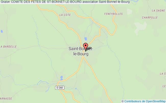 plan association Comite Des Fetes De St-bonnet-le-bourg Saint-Bonnet-le-Bourg