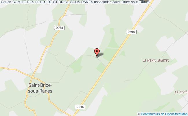 plan association Comite Des Fetes De St Brice Sous Ranes Saint-Brice-sous-Rânes