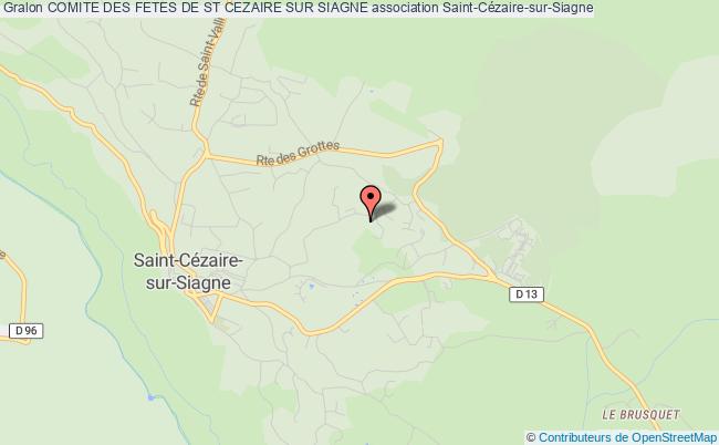 plan association Comite Des Fetes De St Cezaire Sur Siagne Saint-Cézaire-sur-Siagne
