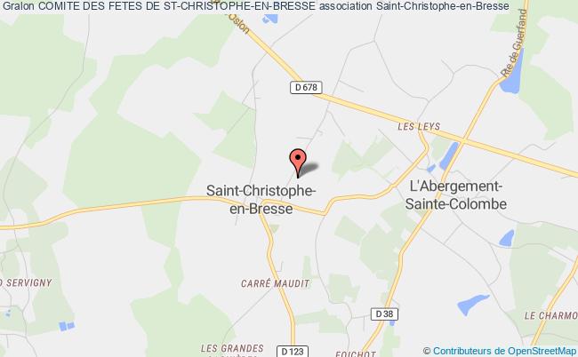 plan association Comite Des Fetes De St-christophe-en-bresse Saint-Christophe-en-Bresse