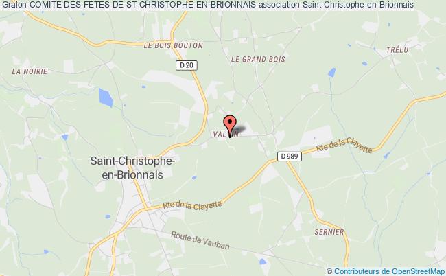 plan association Comite Des Fetes De St-christophe-en-brionnais Saint-Christophe-en-Brionnais