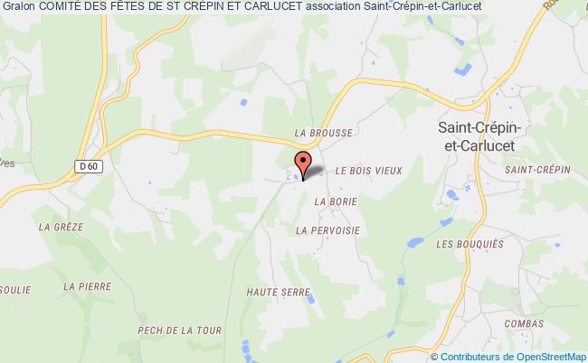 plan association ComitÉ Des FÊtes De St CrÉpin Et Carlucet Saint-Crépin-et-Carlucet