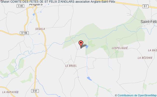 plan association Comite Des Fetes De St Felix D'anglars Anglars-Saint-Félix