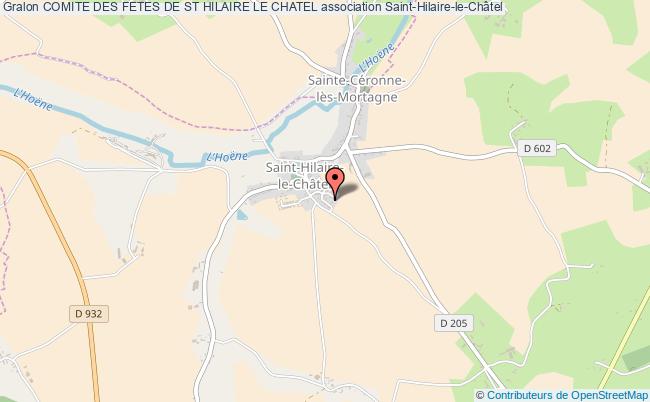 plan association Comite Des Fetes De St Hilaire Le Chatel Saint-Hilaire-le-Châtel