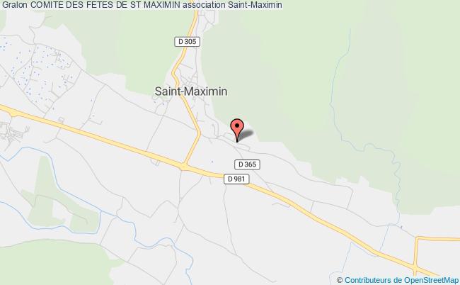 plan association Comite Des Fetes De St Maximin Saint-Maximin