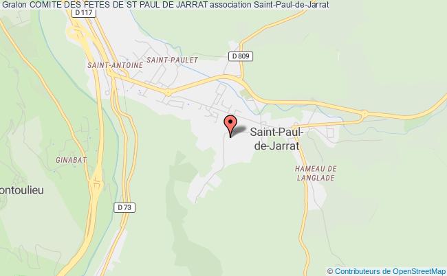 plan association Comite Des Fetes De St Paul De Jarrat Saint-Paul-de-Jarrat