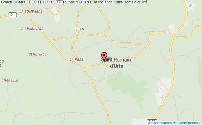 plan association Comite Des Fetes De St Romain D'urfe Saint-Romain-d'Urfé
