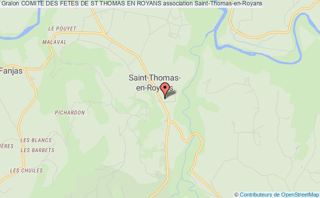 plan association Comite Des Fetes De St Thomas En Royans Saint-Thomas-en-Royans