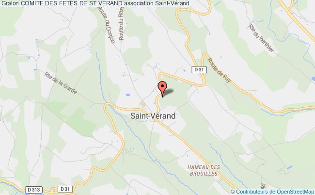 plan association Comite Des Fetes De St Verand Saint-Vérand