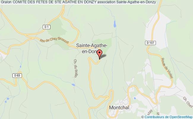 plan association Comite Des Fetes De Ste Agathe En Donzy Sainte-Agathe-en-Donzy