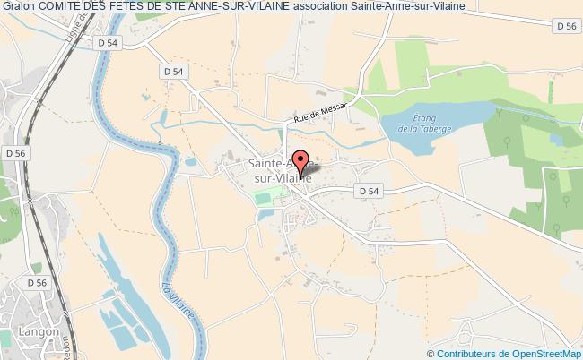 plan association Comite Des Fetes De Ste Anne-sur-vilaine Sainte-Anne-sur-Vilaine