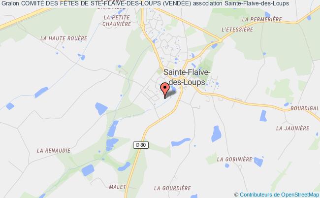 plan association ComitÉ Des FÊtes De Ste-flaive-des-loups (vendÉe) Sainte-Flaive-des-Loups