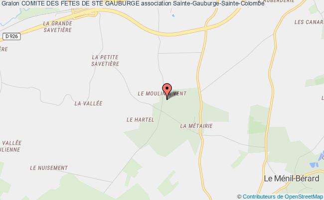 plan association Comite Des Fetes De Ste Gauburge Sainte-Gauburge-Sainte-Colombe