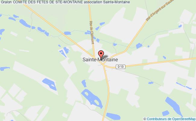 plan association Comite Des Fetes De Ste-montaine Sainte-Montaine