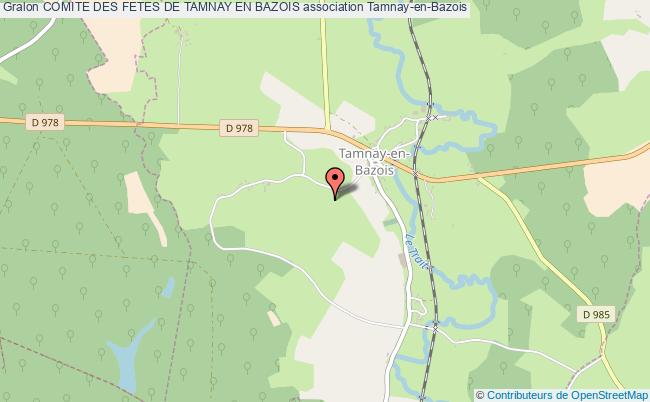 plan association Comite Des Fetes De Tamnay En Bazois Tamnay-en-Bazois